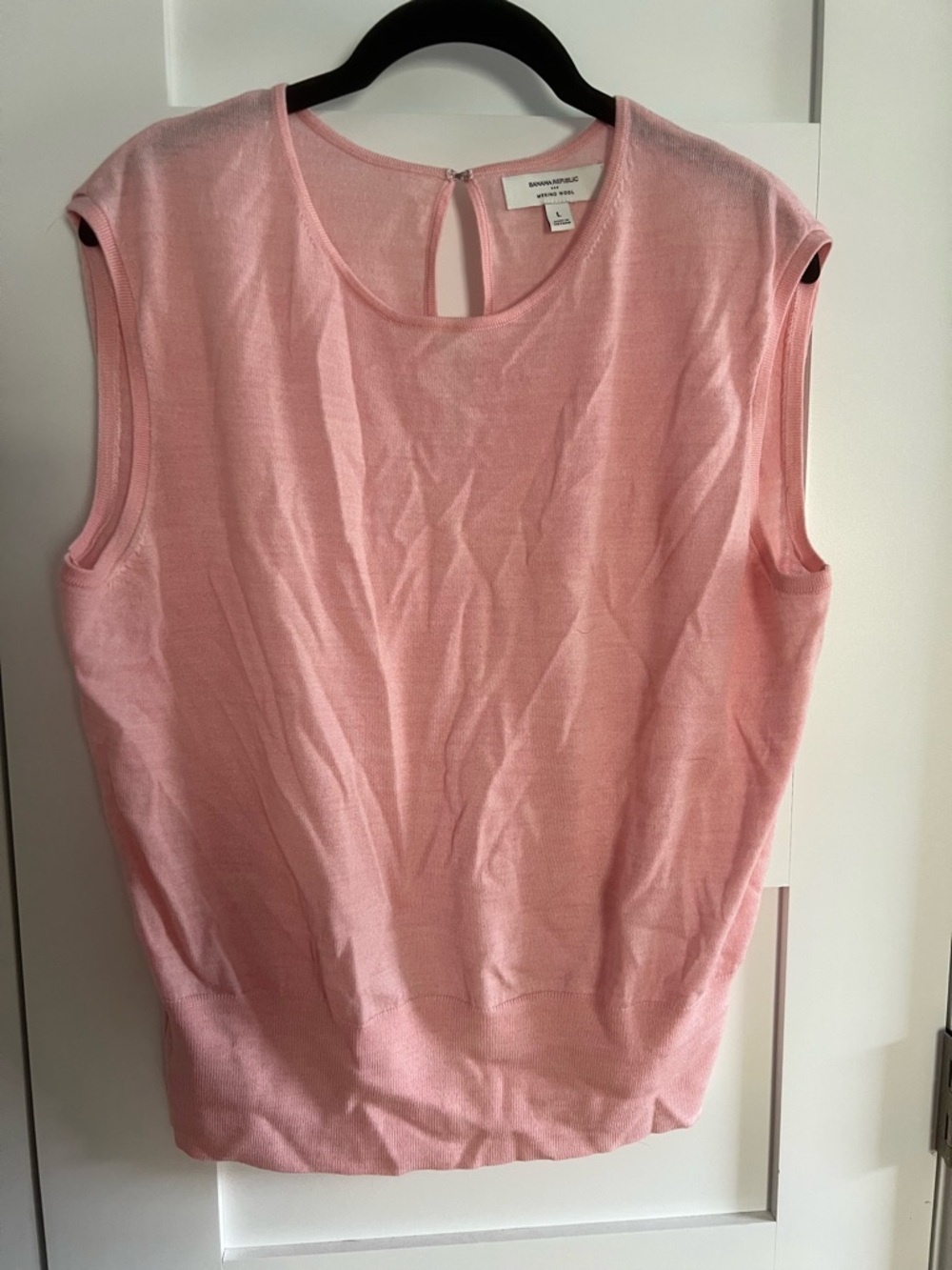 Banana Republic Light Pink Sleeveless Knit Tank